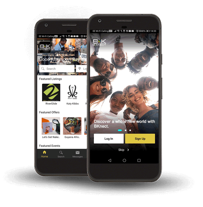 The BKNECT Marketplace app